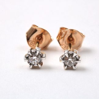 PAR ÖRHÄNGEN MED DIAMANTER