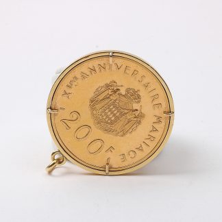 MINNESMYNT 10 ÅRS JUBILEUM , GRACE RAINIER MONACO, 1966,32 G 22K RAM 18K 5,6G