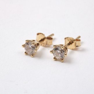 PAR ÖRHÄNGEN MED STENAR, 0,5 CM. TOTALVIKT