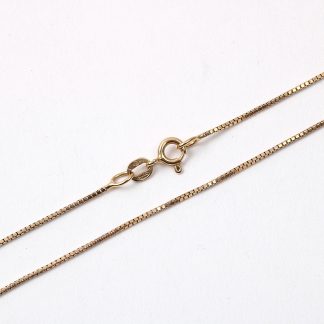 HALSKEDJA VENETIANSK, L 42 CM B 1 MM. NÅGOT OJÄMN I LÄNK