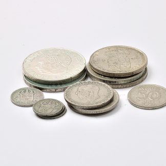 DIVERSE SVENSKA MYNT SILVERHALT 40%