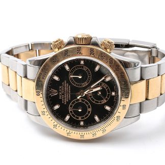 HERRUR ROLEX DAYTONA 18K&STÅL. REF 116523. 40MM. CERT 2010 ORIGINAL.KRT. BRUKSSLITAGE