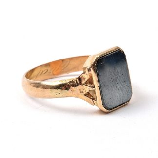 RING KL MED HEMATIT, GRAVYR, 20,25 MM. TOTALVIKT