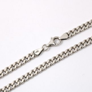 HALSKEDJA PANSAR I SILVER, GULDFYND, L 47 CM B 0,5 CM