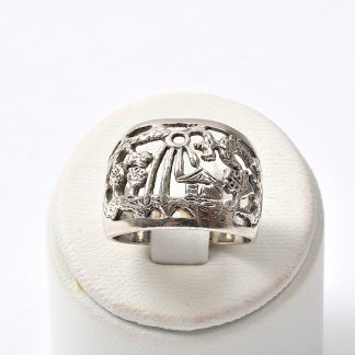 RING MED MOTIV I SILVER, 15,5MM