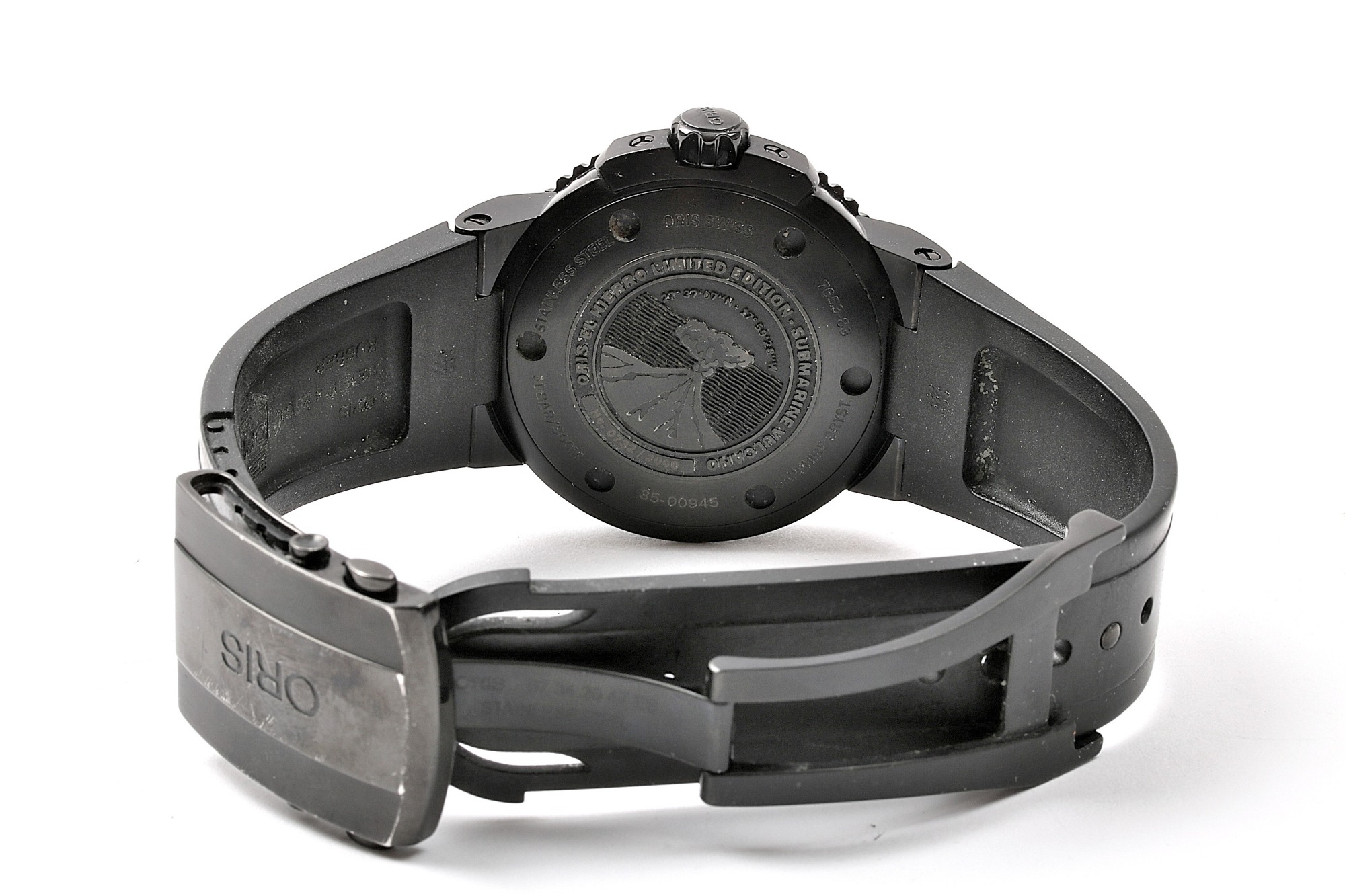 HERRUR ORIS EL HIERRO LIMITED EDITION. 732/2000. 43MM. AUTOMAT. CERT 2016-12-09 MAGNUSSONS UR. INNER OCH YTTER BOX. REPOR PÅ SPÄNNE. - Bild 2