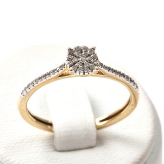 RING MED DIAMANTER. TILLV. GULDFYND. 17,5MM