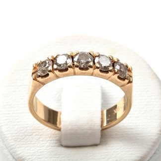 RING M 5 DIAMANTER, TOT. 0,75CT, TILLV. SCHALINS, 16,75MM