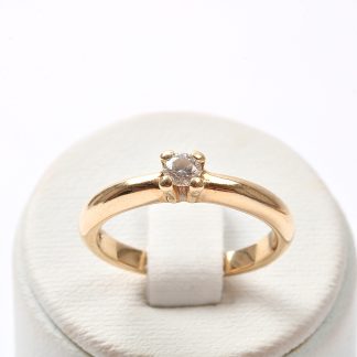 RING MED DIAMANT SVENSKTILLVERKAD. 16,75MM