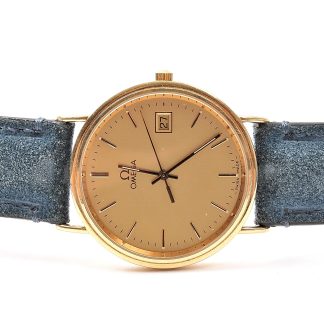 HERRUR OMEGA QUARTZ. 18K I BOETT. 32MM.