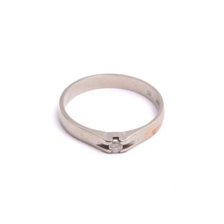 RING M DIAMANT 0,05CT, 17MM (REPOR & JACK PÅ GULDET, I BEHOV AV ATT RODIERAS OM)