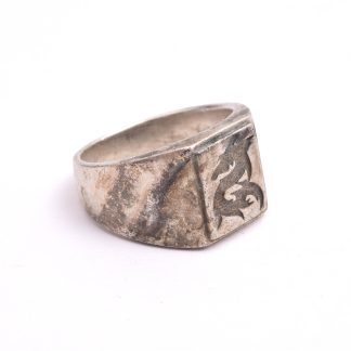 RING KL SILVER M DRAKE, 21MM, TILLV. GULDFYND (NGT REPIG & NGT MISSFÄRGAD)