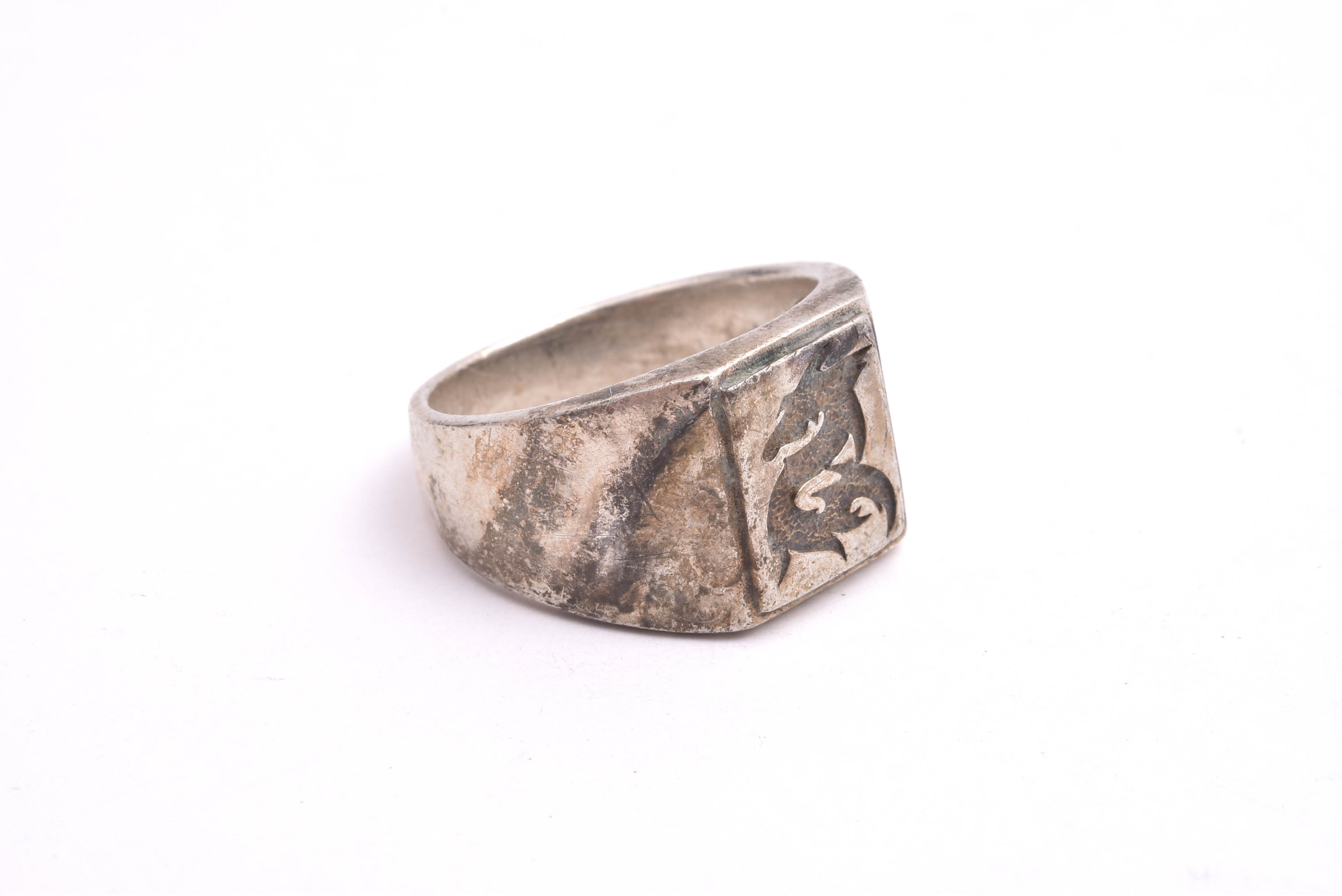 RING KL SILVER M DRAKE, 21MM, TILLV. GULDFYND (NGT REPIG & NGT MISSFÄRGAD)