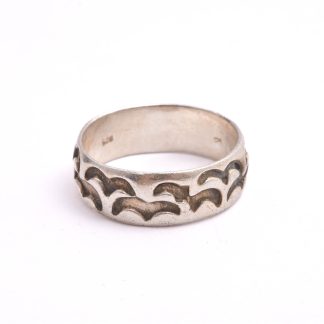 RING SILVER M MÖNSTER, 21,25MM (NGT REPIG)
