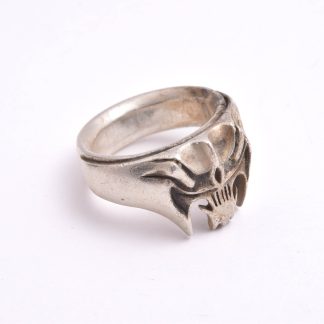 RING SILVER DÖDSKALLE, 19MM (NGT REPIG)