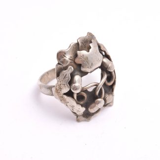 RING SILVER M BLAD & EKOLLON, 19MM