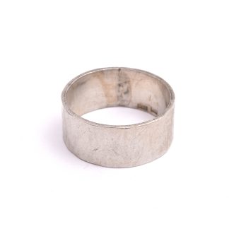 RING SILVER M HAMRAT MÖNSTER, 22,75MM (NGT REPIG) TILLV. GÖTEBORG 2015