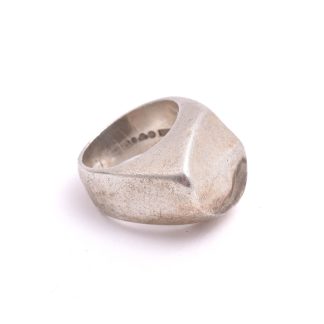 RING SILVER 17,5MM, TILLV. ALTON, FALKÖPING 1973, DESIGN: PER DÅVIK (NGT REPIG & MISSFÄRGAD)
