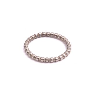 RING SILVER PANDORA 18MM, MODELL: BEADED RING, REK. NYPRIS: 35 US-DOLLAR (CA 365:-)