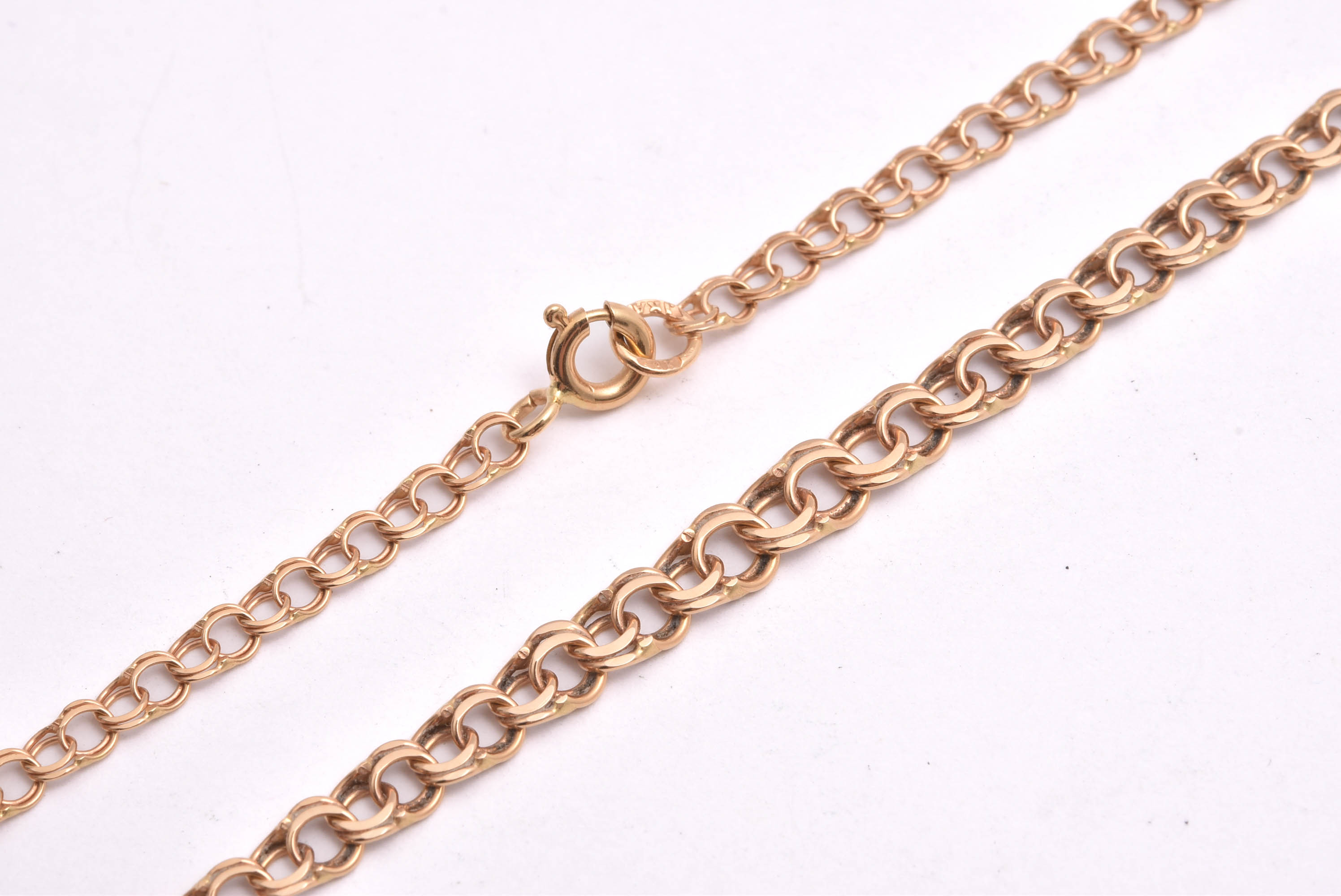 HALSKEDJA BISM DOSERAD 42CM, BREDD: 3,0-4,4MM, TILLV. STAFFANSTORP GULDSMEDJA