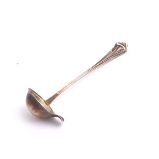 LITEN SÅSSLEV SILVER, 12,3CM, DANSKA STÄMPLAR, TILLV. CHRISTIAN F HEISE 1911