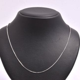HALSKEDJA VITGULD VENETIANSK 45CM, BREDD: 1,1MM, TILLV. GULDFYND, REK. NYPRIS: 15398:-