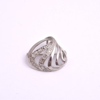 BROSCH/HÄNGE SILVER, 2CM, TILLV. TEKA, THEODOR KLOTZ, TYSKLAND