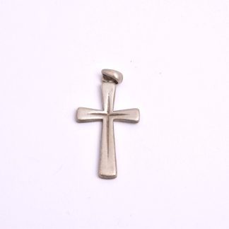 HÄNGE SILVER KORS, 3,2CM INKL ÖGLAN, TILLV. GULDFYND, REK. NYPRIS: 198:-