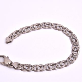 ARMLÄNK SILVER 19CM, BREDD: 7,7MM, SVENSK IMPORT-STÄMPEL