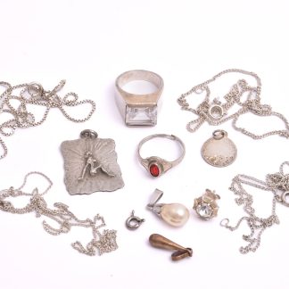 DIV. SMYCKEN SILVER (DEFEKTER & STENAR)