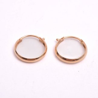 PAR ÖRHÄNGEN, YTTER-DIAMETER: 1,2CM, TILLV. GULDFYND, REK. NYPRIS: 2298:-
