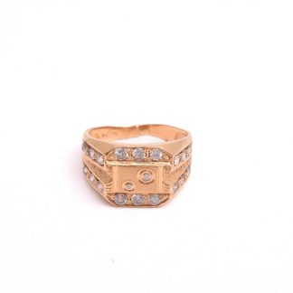 RING KL (DEFEKT) M VITA SYNTETISKA STENAR