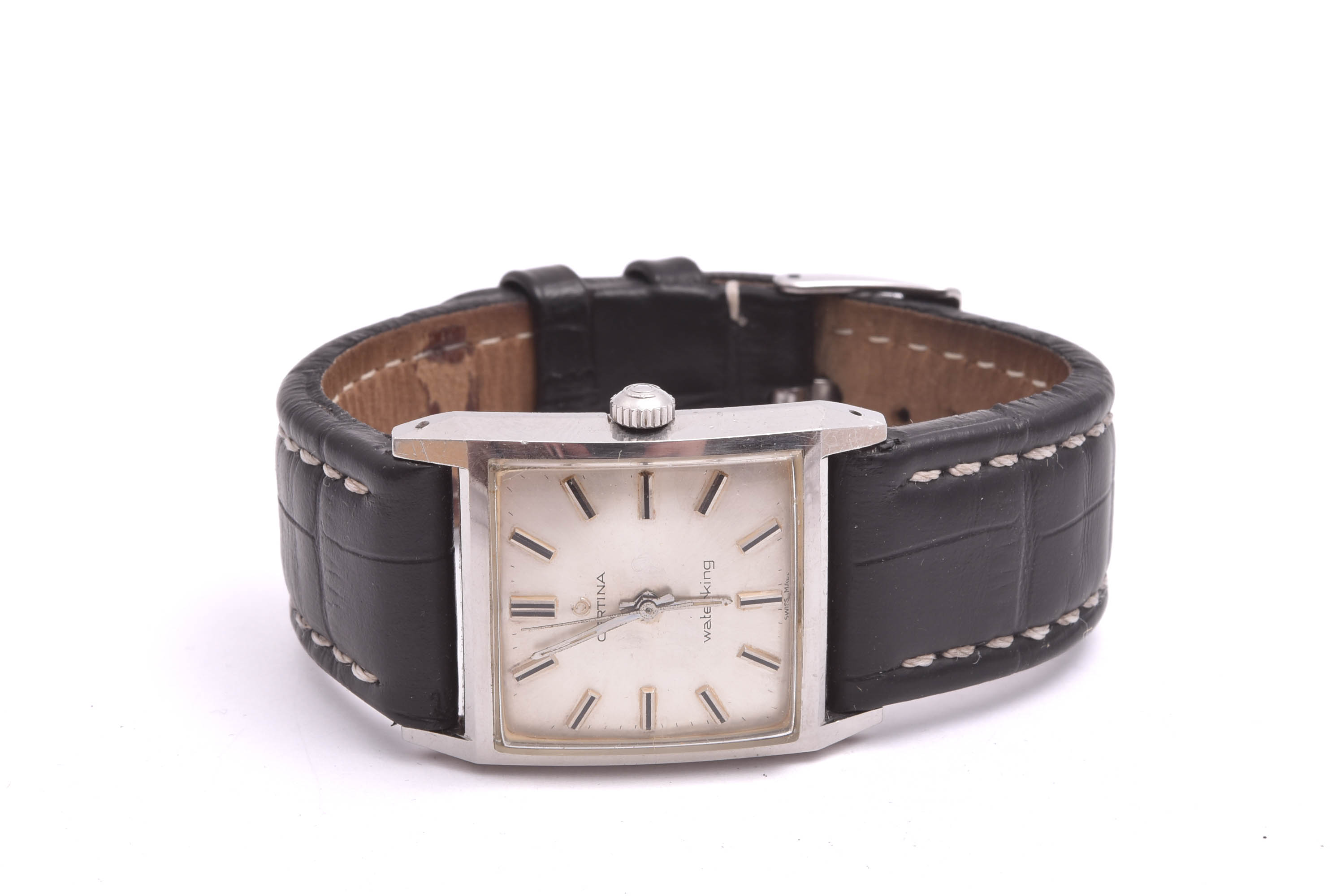 HERRUR CERTINA WATERKING MEKANISK 38MM (REPOR I URTAVLAN, ROST PÅ VISARNA, MYCKET AV DET SJÄLVLYSANDE ÄMNET ÄR BORTA) 1960-TALET