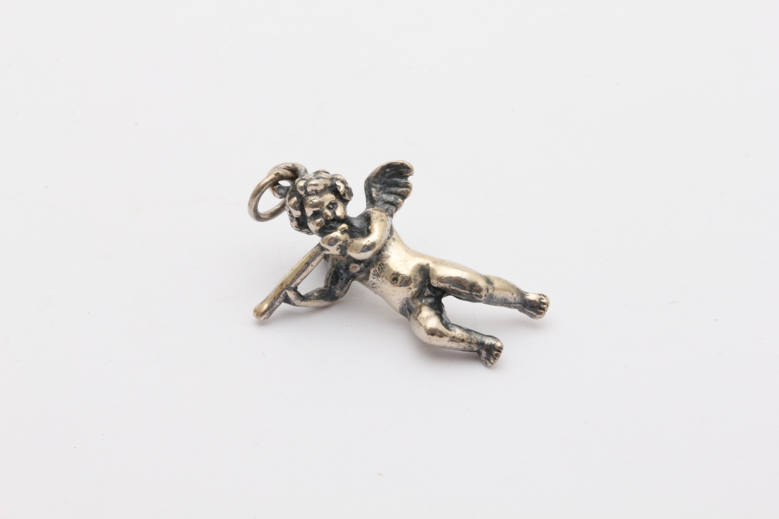 HÄNGE I SILVER ÄNGEL / CHERUB 31x20MM