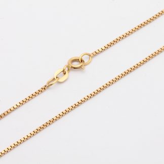 HALSKEDJA VENETIANSK 42CM, BREDD: 1MM - TILLV. GULDFYNDGRUPPEN