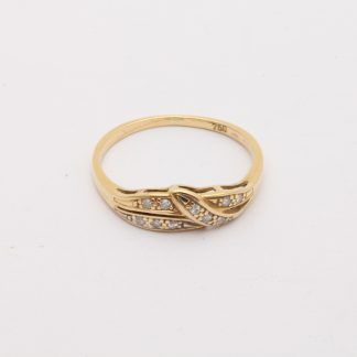 RING MED DIAMANTER TOT. 0,10CT 17MM - TILLV. SVERIGE