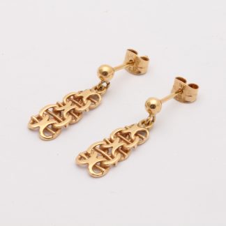 PAR ÖRHÄNGEN X-LÄNK MED STAV 20x6MM - TILLV. SVERIGE