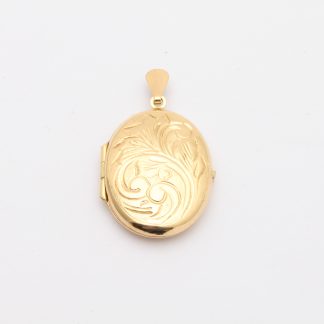 HÄNGE / MEDALJONG MED MÖNSTER, ÖPPNINGSBAR, 32x19 (34MM BRED NÄR DEN ÄR ÖPPNAD) - INSIDAN HAR 2 TUNNA PLASTSKIVOR - TOTALVIKT: