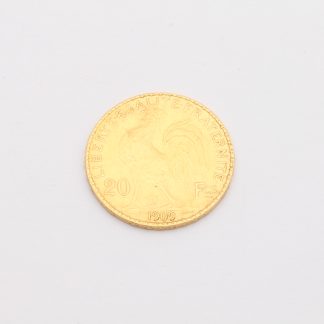GULDMYNT FRANKRIKE 20 FRANCS 1909 LIBERTE - EGALITE - FRATERNITE