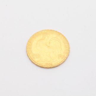 GULDMYNT FRANKRIKE 20 FRANCS 1906 LIBERTE - EGALITE - FRATERNITE