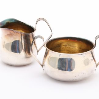 2 DELAR GRÄDDUPPSATS I SILVER, HÖJD: CA 5CM - TILLV. SVERIGE 1965