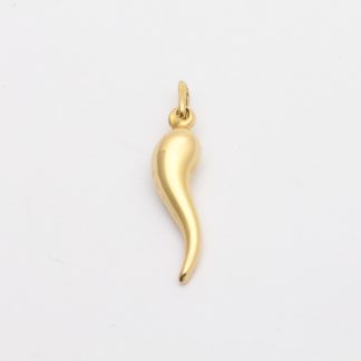 HÄNGE " CORNICELLO " (ITALIENSK AMULETT FÖR TUR OCH SKYDD MOT DET "ONDA ÖGAT") 32x7MM - TILLV. ESLÖV