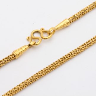 HALSSMYCKE, LÄNGD: 61CM, BREDD: 3,5-8MM / 2 BAHT - TILLV. THAILAND - OBS! NÅGOT BUCKLIG OCH OJÄMN