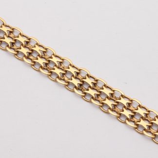 ARMBAND X-LÄNK 20,5CM, BREDD: 6,5MM - TILLV. SVERIGE - OBS! NÅGOT MISSFÄRGAD OCH BUCKLIG