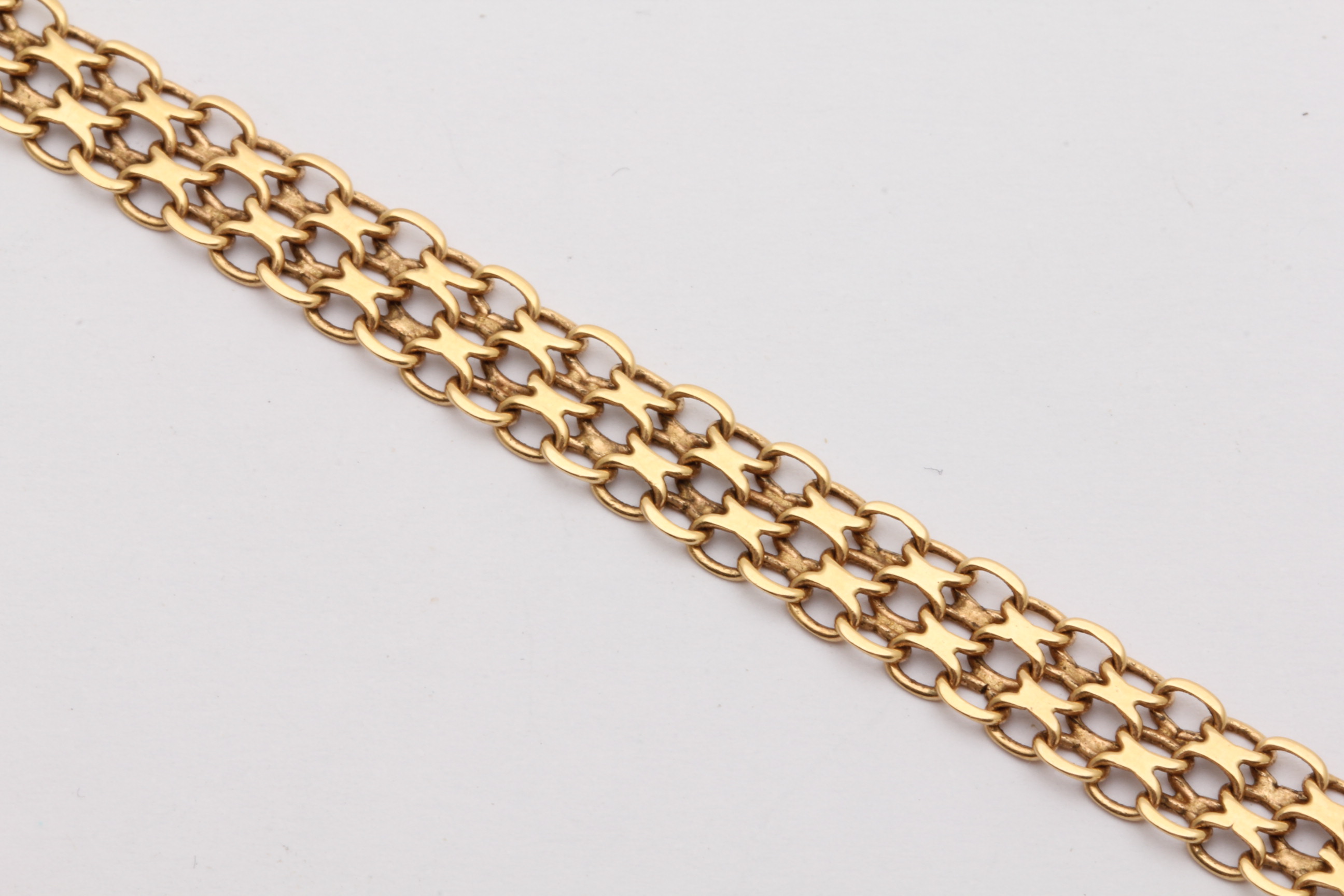 ARMBAND X-LÄNK 20,5CM, BREDD: 6,5MM – TILLV. SVERIGE – OBS! NÅGOT MISSFÄRGAD OCH BUCKLIG
