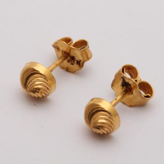 PAR ÖRHÄNGEN MED SPIRALMÖNSTER ø 6MM