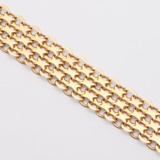 ARMBAND X-LÄNK 19CM, BREDD: 11,8MM - TILLV. STOCKHOLMS ÄDELSMIDE