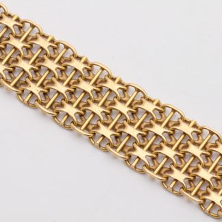 ARMBAND X-LÄNK MED STAV 19CM, BREDD: 14MM - TILLV. SVERIGE - OBS! LAGAD OCH LÖDAD I LÄNKEN