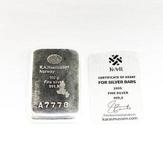 TACKA FINSILVER K.A RASMUSSEN 999/1000 #A7778