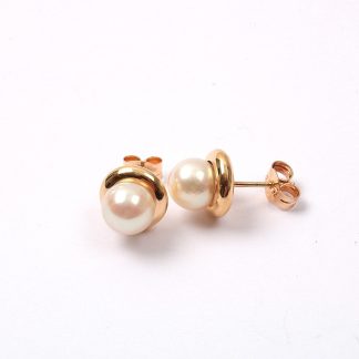 PAR ÖRHÄNGEN MED PÄRLOR, 6 MM